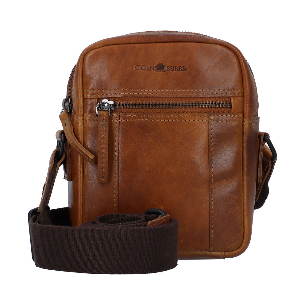 Greenburry Newport Mini bag crossbody-väska Läder 18 cm