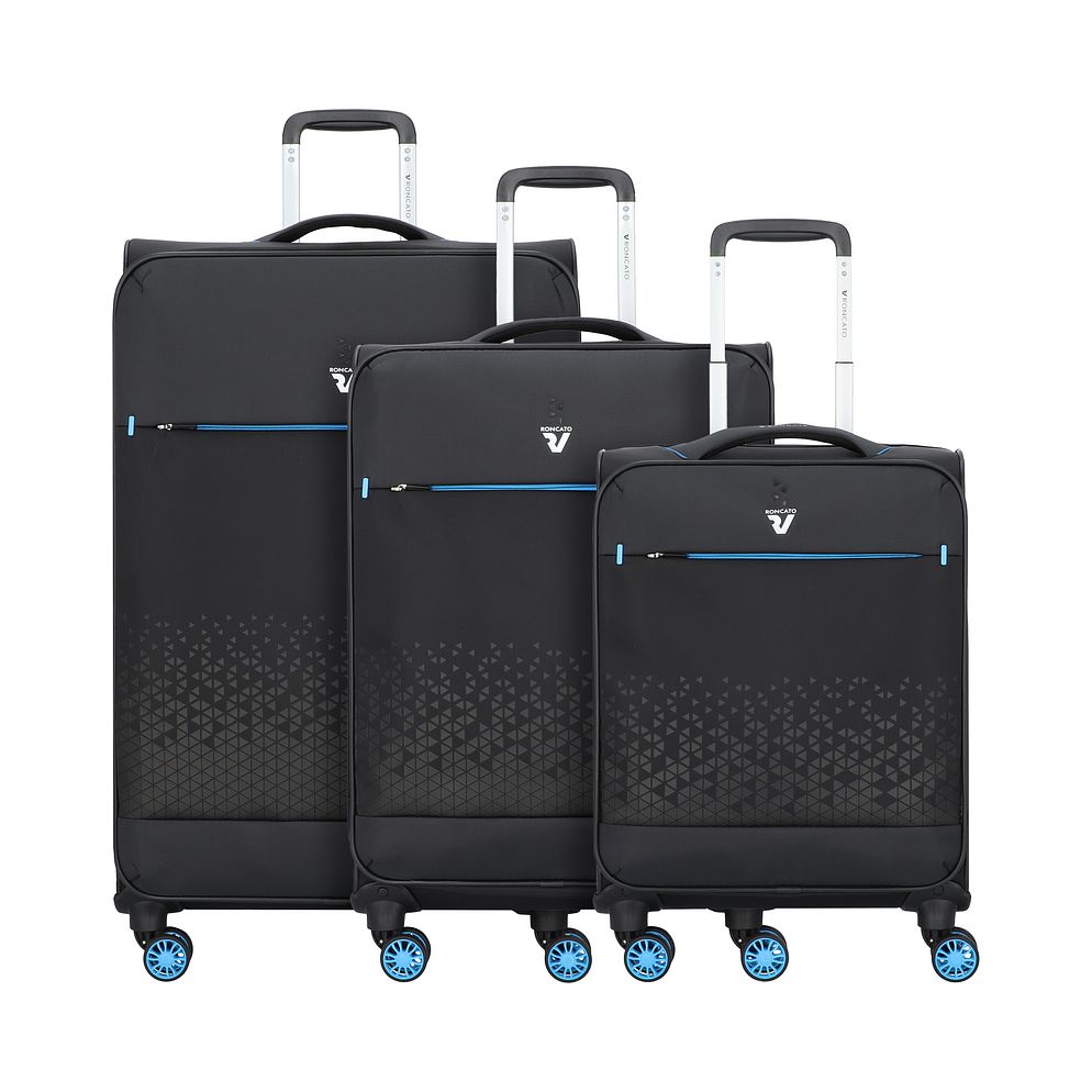 Roncato Crosslite 4 ruote Set di valigie 3 pezzi espandibile Roncato Crosslite 4 ruote Set di valigie 3 pezzi espandibile