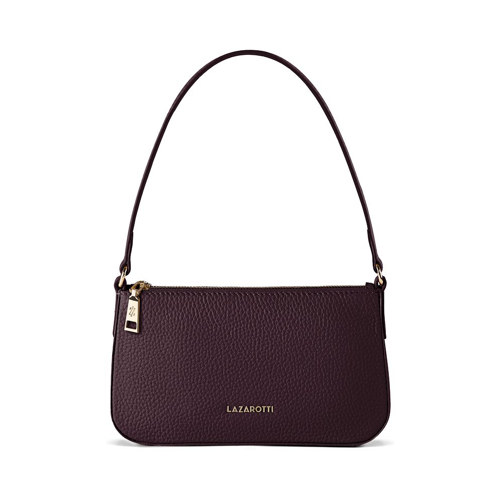 Lazarotti Bolso de hombro tipo pochette de piel de Bolonia, 22 cm Lazarotti Bolso de hombro tipo pochette de piel de Bolonia, 22 cm