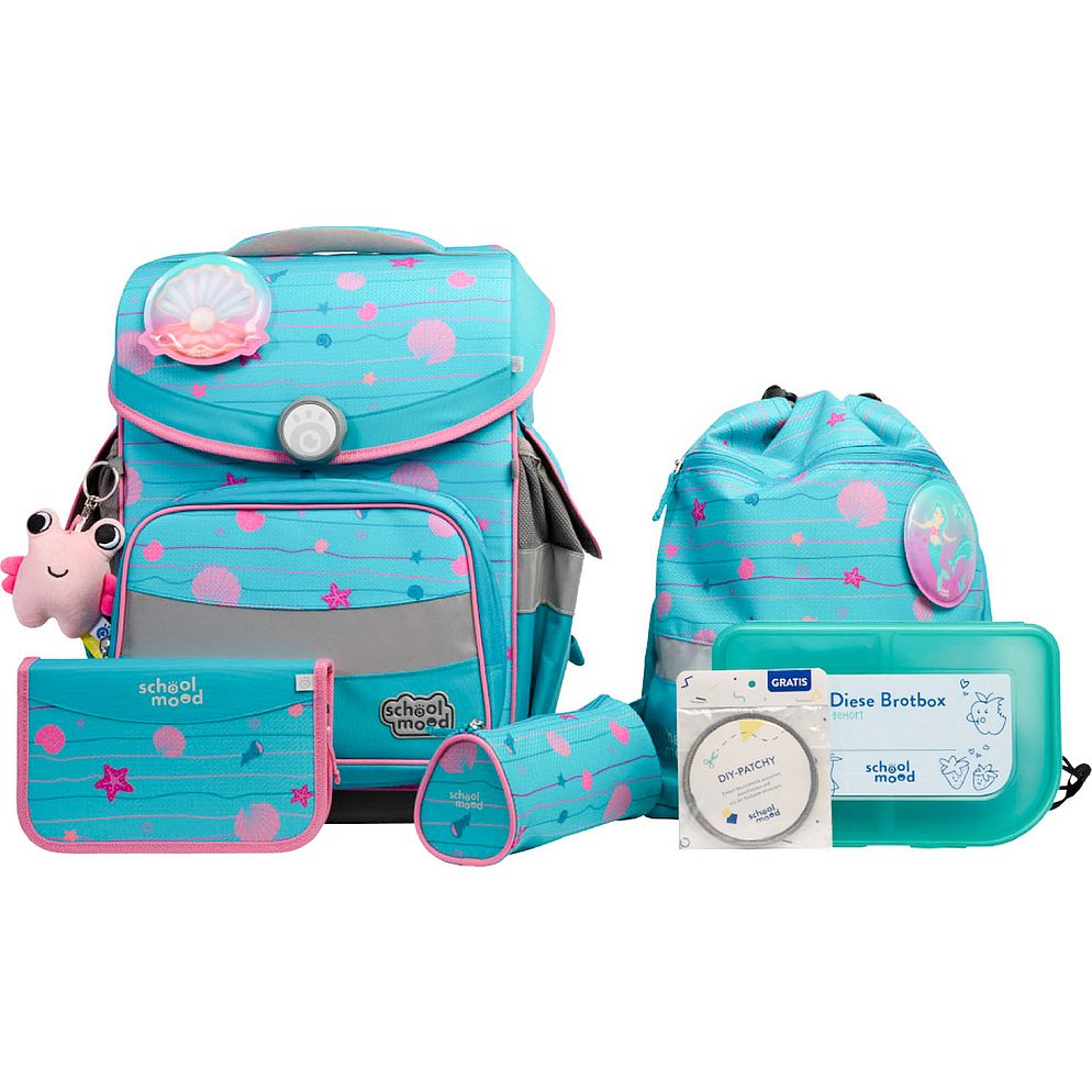 School-Mood Timeless Pro Juego de mochilas escolares 7 piezas School-Mood Timeless Pro Juego de mochilas escolares 7 piezas