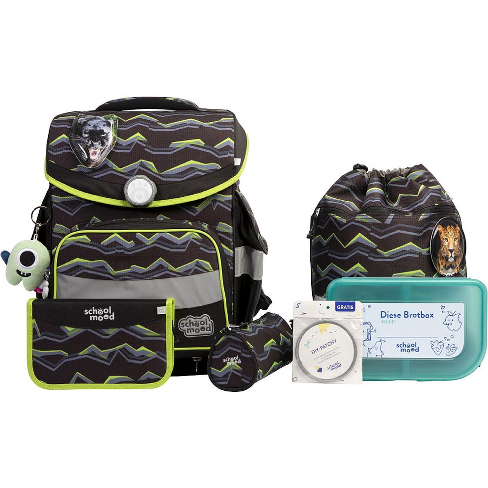 School-Mood Timeless Pro Juego de mochilas escolares 7 piezas School-Mood Timeless Pro Juego de mochilas escolares 7 piezas