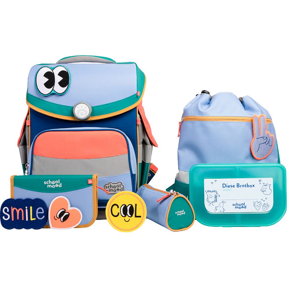 School-Mood Timeless Pro Juego de mochilas escolares 7 piezas School-Mood Timeless Pro Juego de mochilas escolares 7 piezas