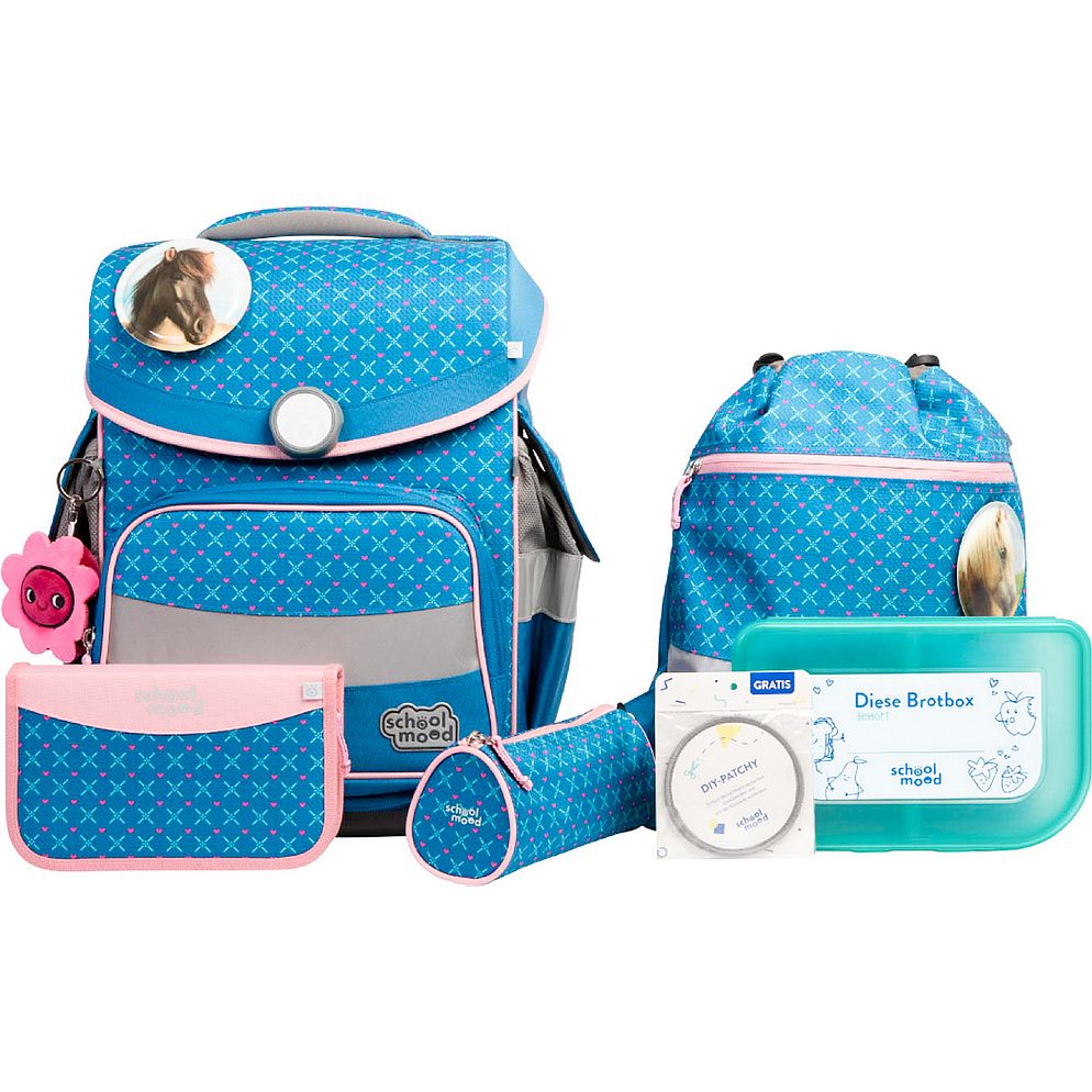 School-Mood Timeless Pro Juego de mochilas escolares 7 piezas School-Mood Timeless Pro Juego de mochilas escolares 7 piezas