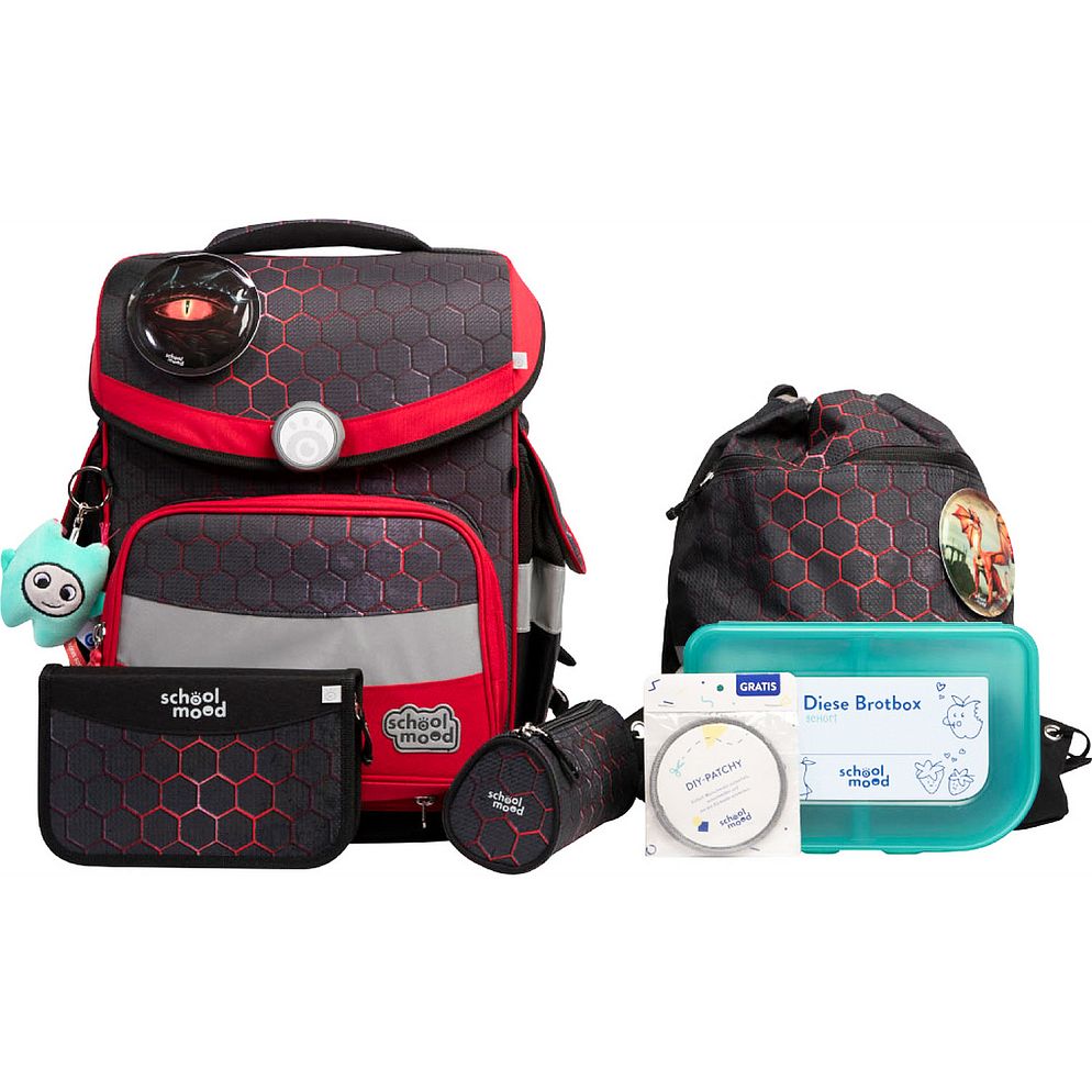 School-Mood Timeless Pro Juego de mochilas escolares 7 piezas School-Mood Timeless Pro Juego de mochilas escolares 7 piezas
