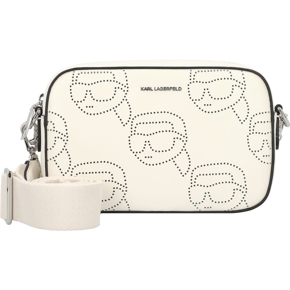 Karl Lagerfeld Ikon Borsa a tracolla Vera Pelle 22 cm Karl Lagerfeld Ikon Borsa a tracolla Vera Pelle 22 cm