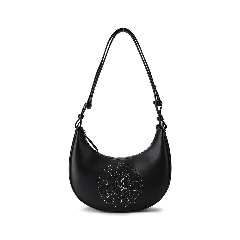 Karl Lagerfeld Circle Borsa a spalla Vera Pelle 28 cm