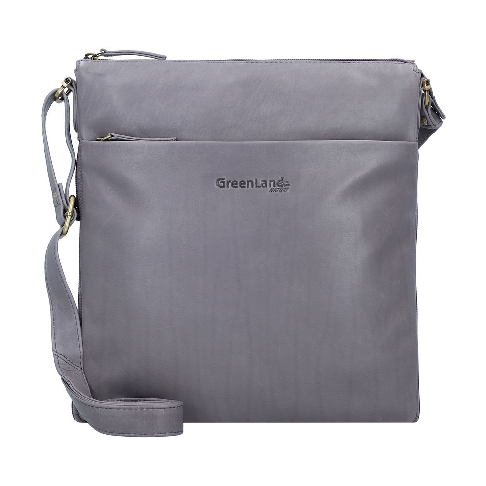 Greenland Nature Crossbody taška Kůže 28 cm