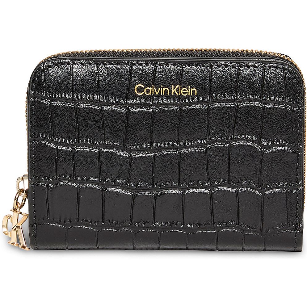 Calvin Klein CK Croc Portafoglio Vera Pelle 13 cm Calvin Klein CK Croc Portafoglio Vera Pelle 13 cm