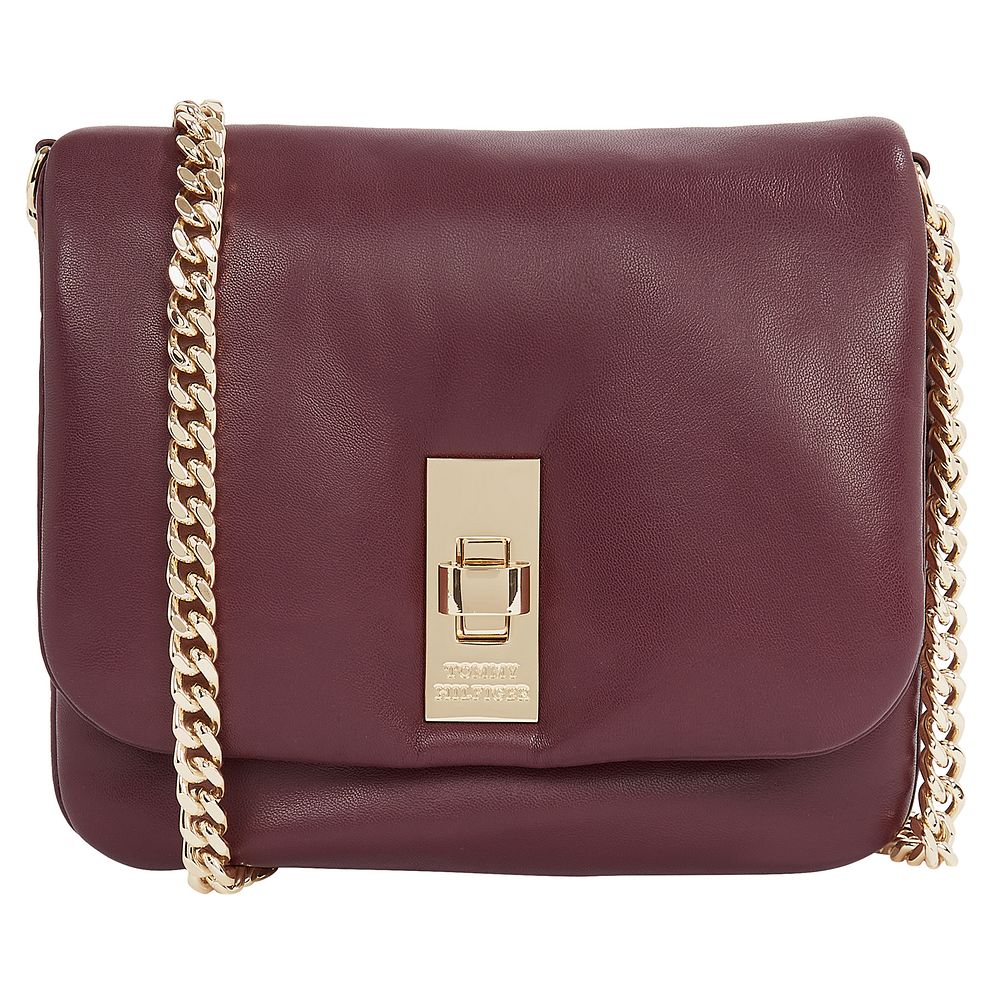 Tommy Hilfiger Soft Leather Mini Borsa Borsa a tracolla Vera Pelle 18 cm