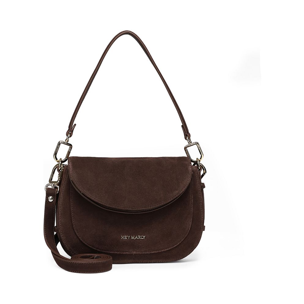 Hey Marly Big Sister Suede Bolso para hombre S Piel natural 25 cm