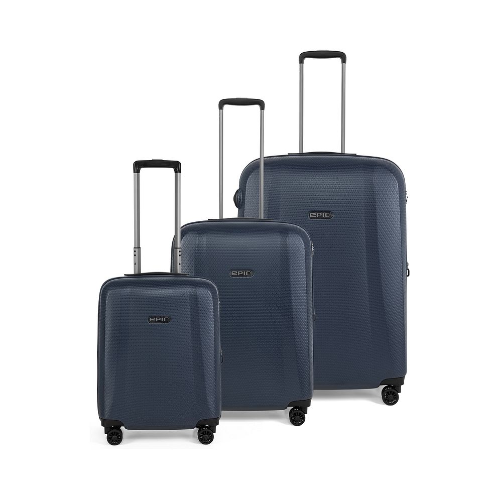 Epic GTO 5.0 4 ruote Set di valigie 3 pezzi espandibile Epic GTO 5.0 4 ruote Set di valigie 3 pezzi espandibile