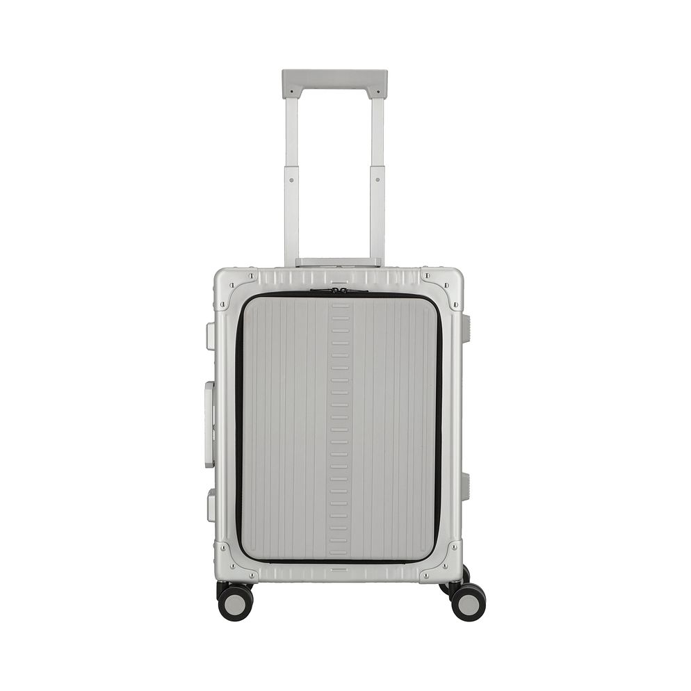 Aleon Trolley cabina a 4 ruote in Alluminio per viaggi nazionali, 53 cm, con scomparto per laptop Aleon Trolley cabina a 4 ruote in Alluminio per viaggi nazionali, 53 cm, con scomparto per laptop