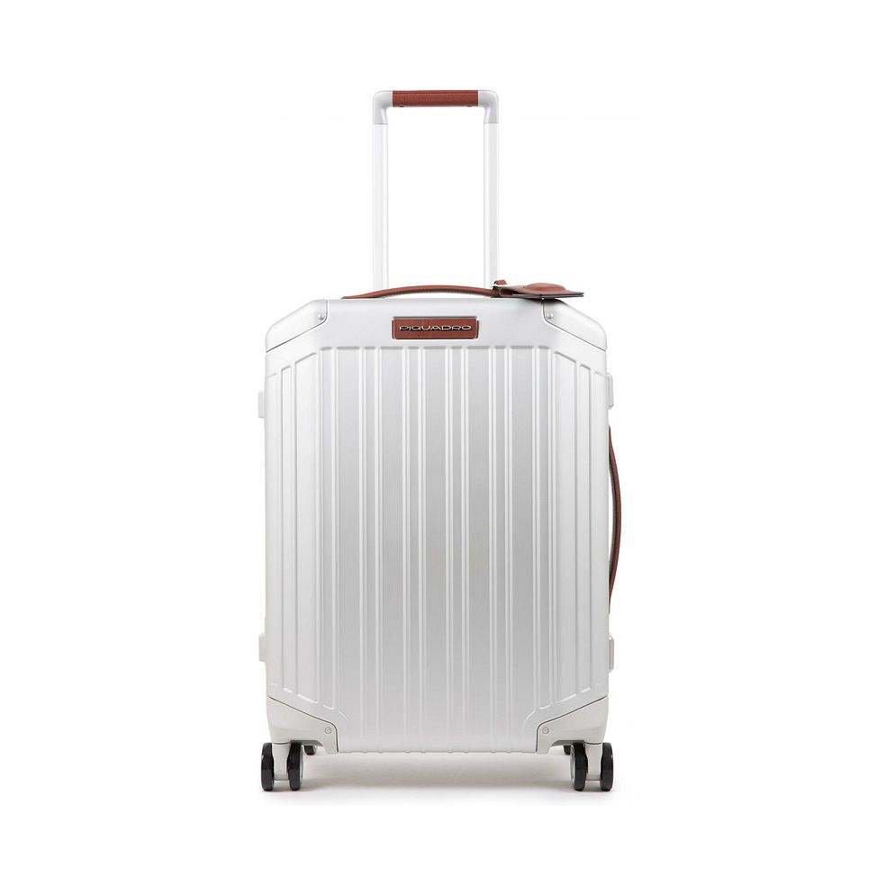 Piquadro Trolley cabina in alluminio a 4 ruote, 55 cm