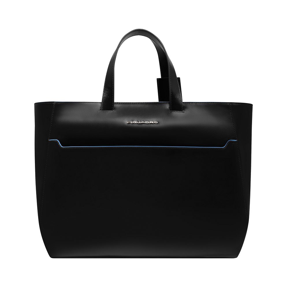 Piquadro Blue Square Shopper taske Læder 40 cm