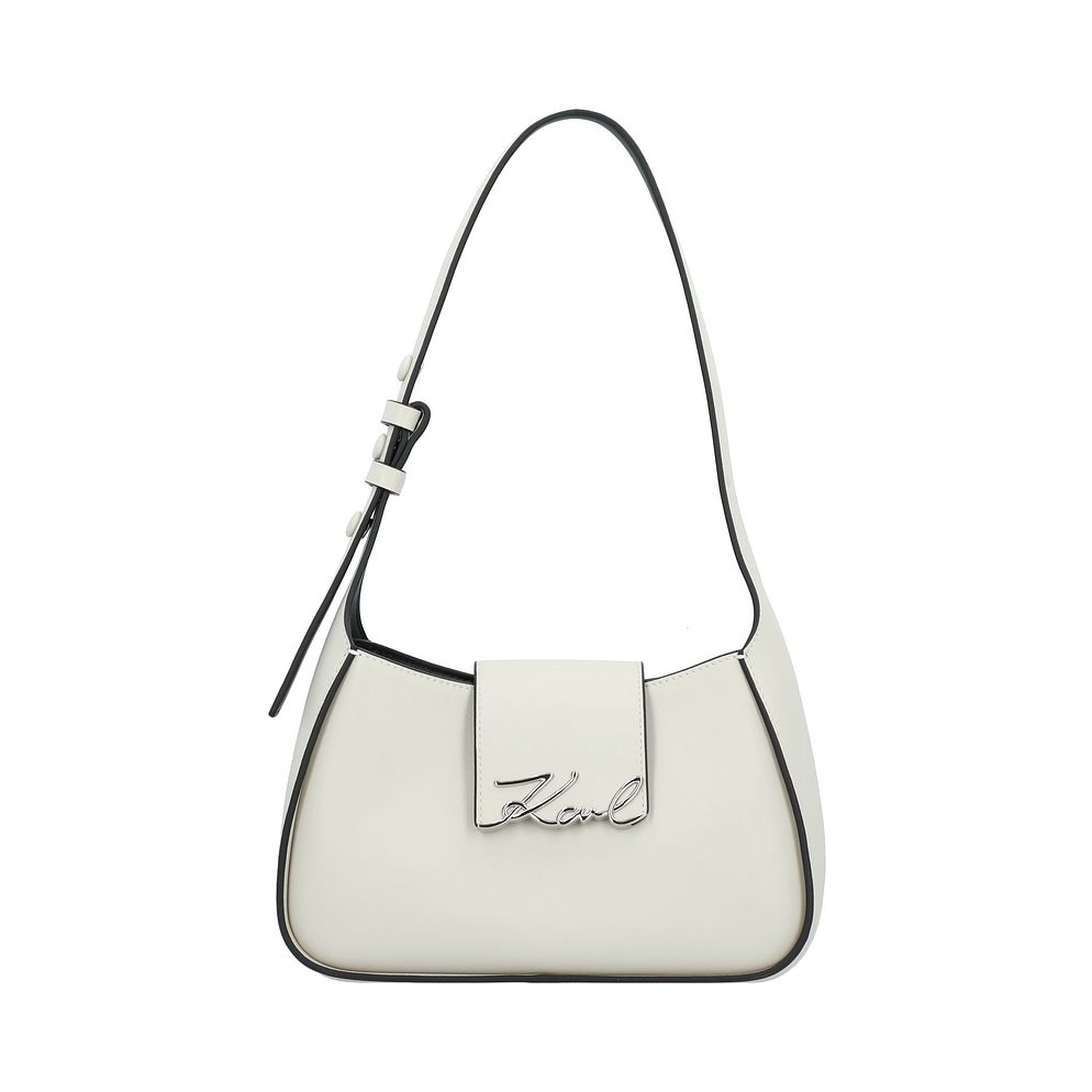 Karl Lagerfeld Signature Skuldertaske Læder 24 cm Karl Lagerfeld Signature Skuldertaske Læder 24 cm