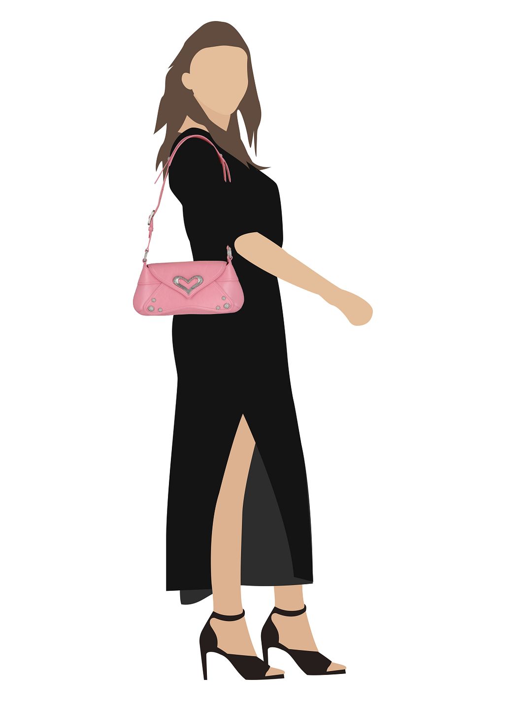 PINKO Classic 520 Borsa a spalla Vera Pelle 30 cm PINKO Classic 520 Borsa a spalla Vera Pelle 30 cm