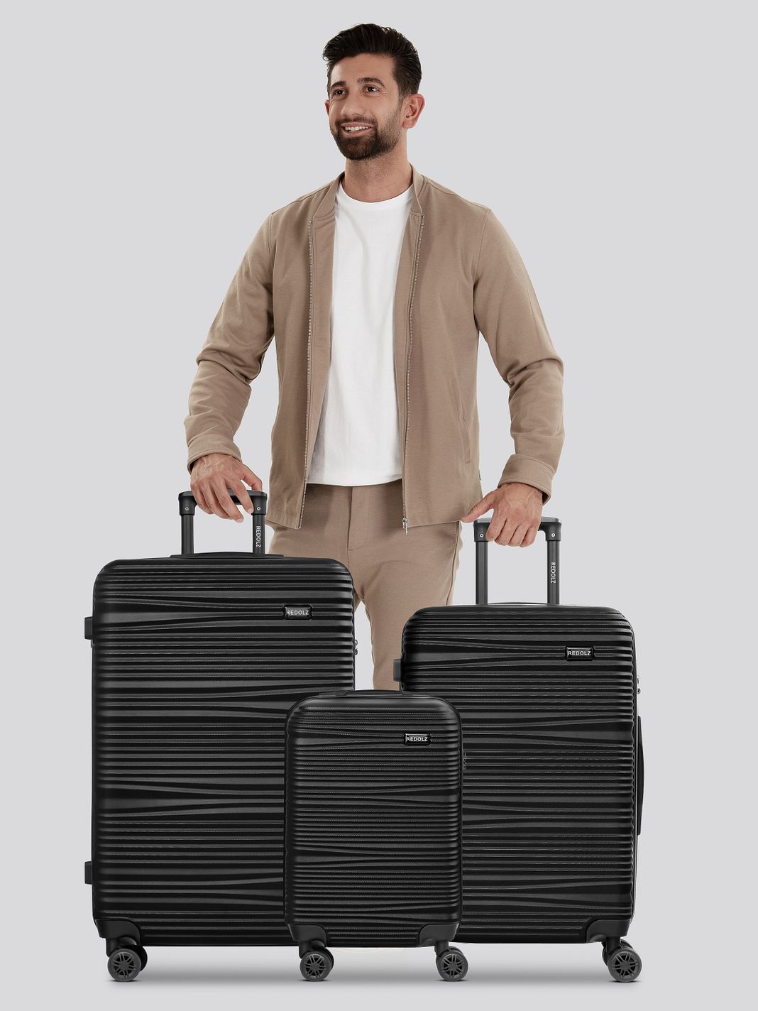 Redolz Essentials 16 3-SET 4 ruote Set di valigie 3 pezzi Redolz Essentials 16 3-SET 4 ruote Set di valigie 3 pezzi