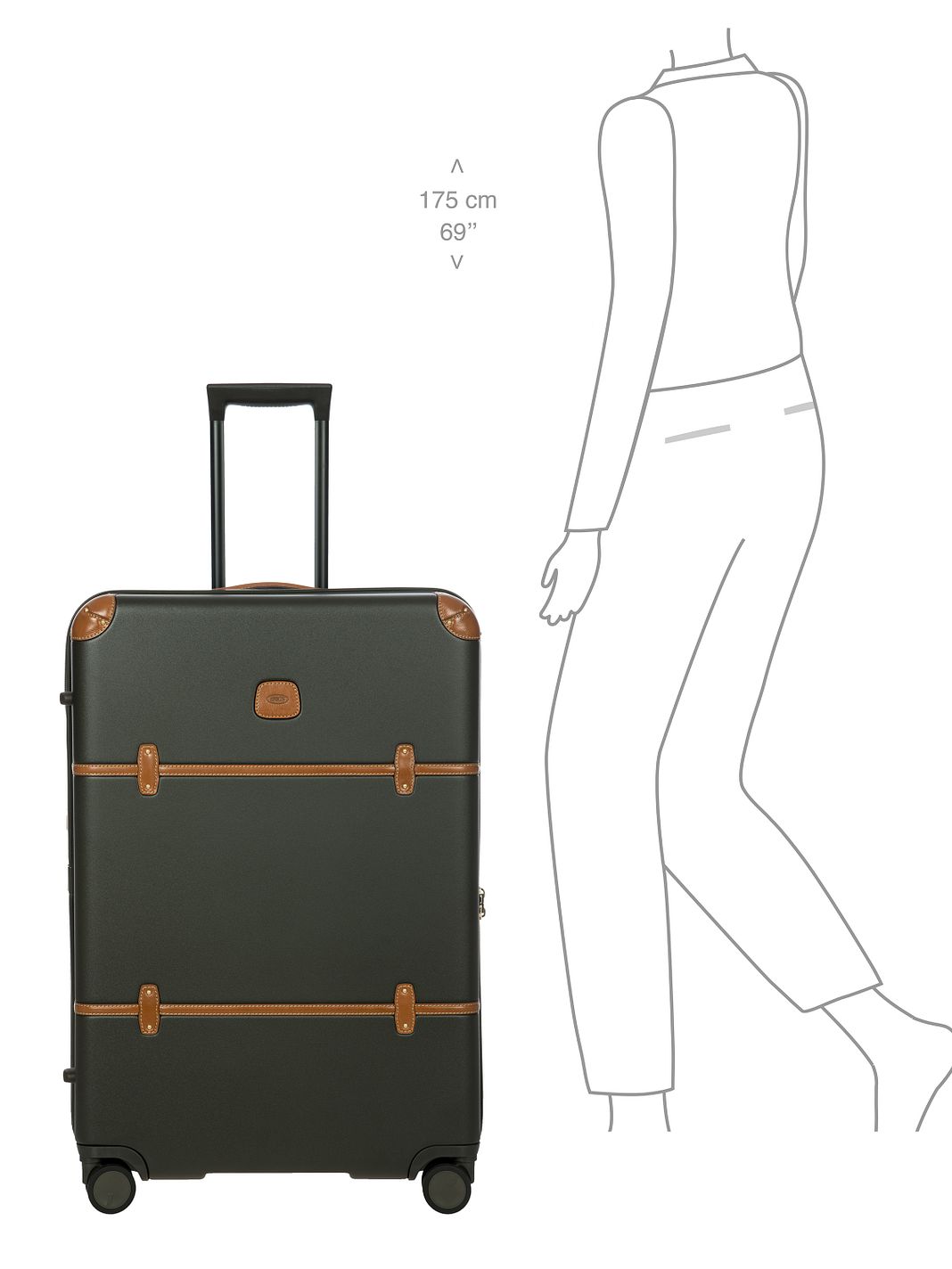 Bric's Bellagio 4 ruote Carrello 76 cm espandibile Bric's Bellagio 4 ruote Carrello 76 cm espandibile