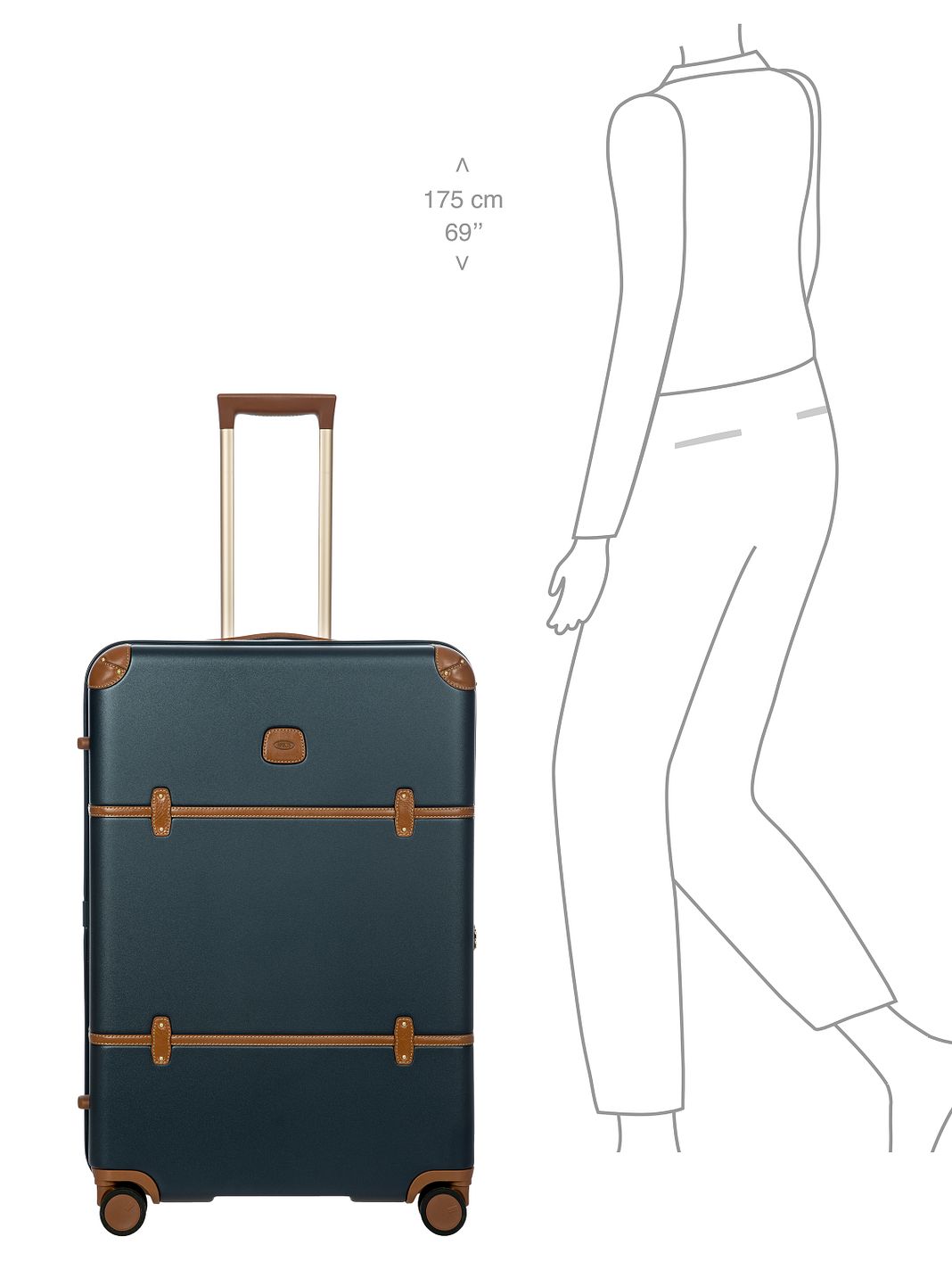 Bric's Bellagio 4 ruote Carrello 76 cm espandibile Bric's Bellagio 4 ruote Carrello 76 cm espandibile