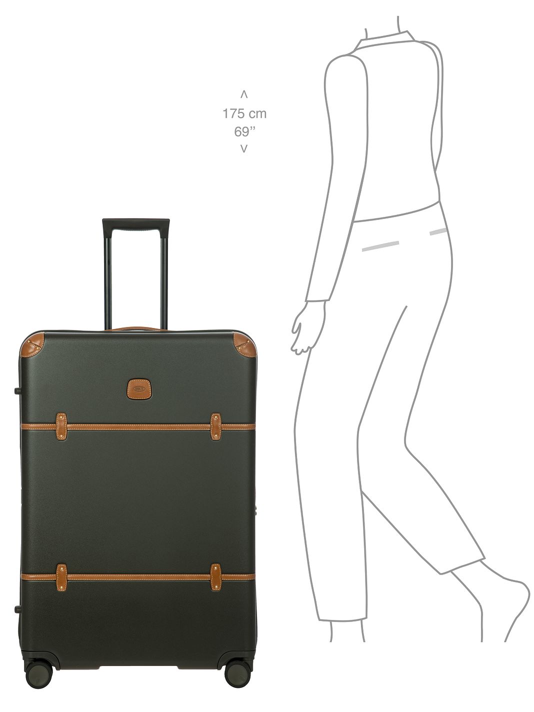 Bric's Bellagio 4 ruote Carrello 82 cm espandibile Bric's Bellagio 4 ruote Carrello 82 cm espandibile