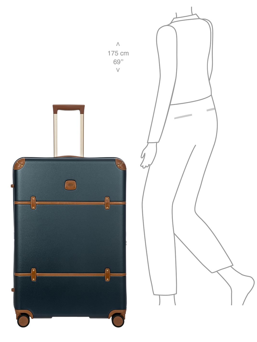 Bric's Bellagio 4 ruote Carrello 82 cm espandibile Bric's Bellagio 4 ruote Carrello 82 cm espandibile