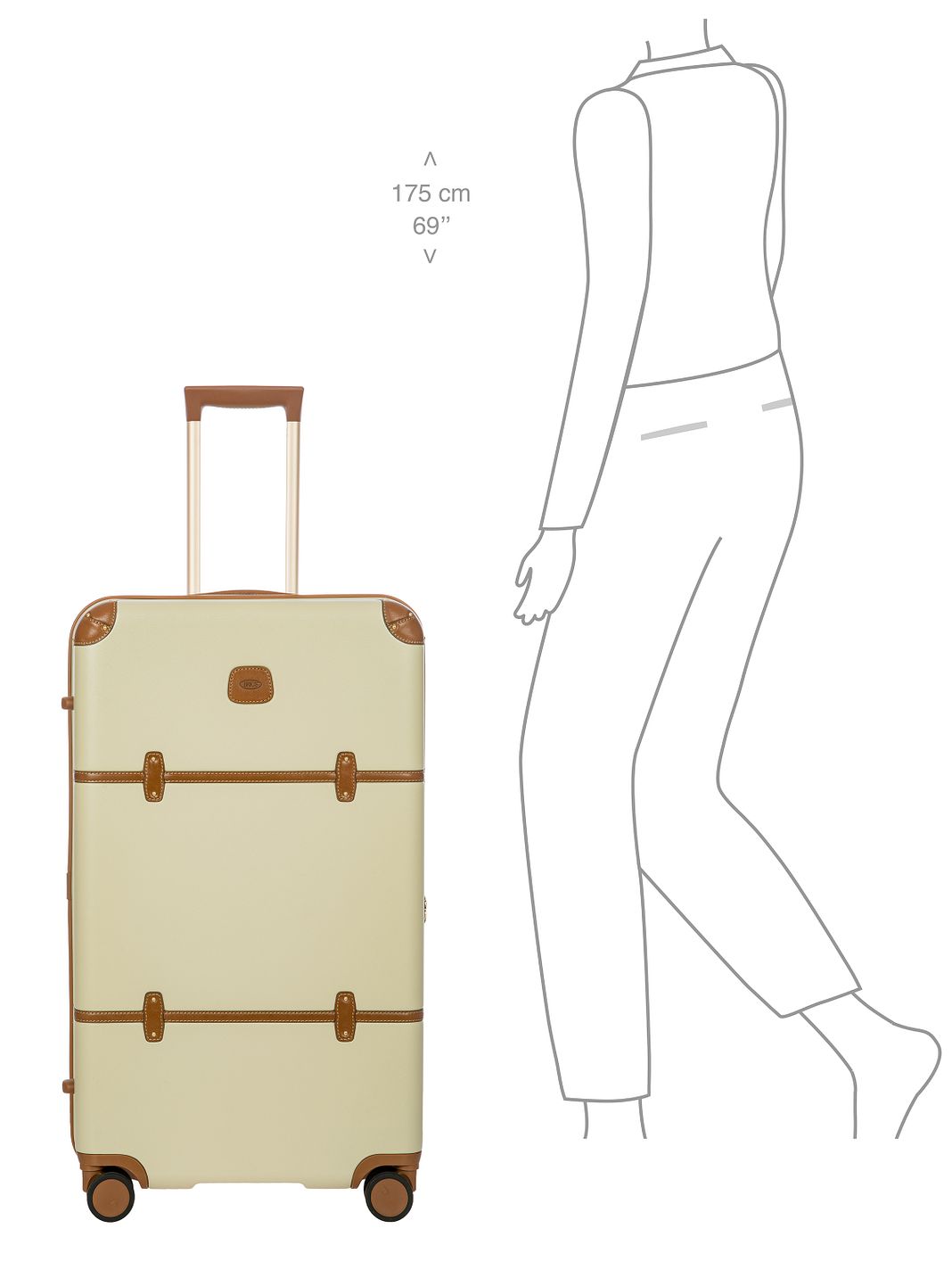 Bric's Bellagio 4 ruote Carrello 80 cm Bric's Bellagio 4 ruote Carrello 80 cm