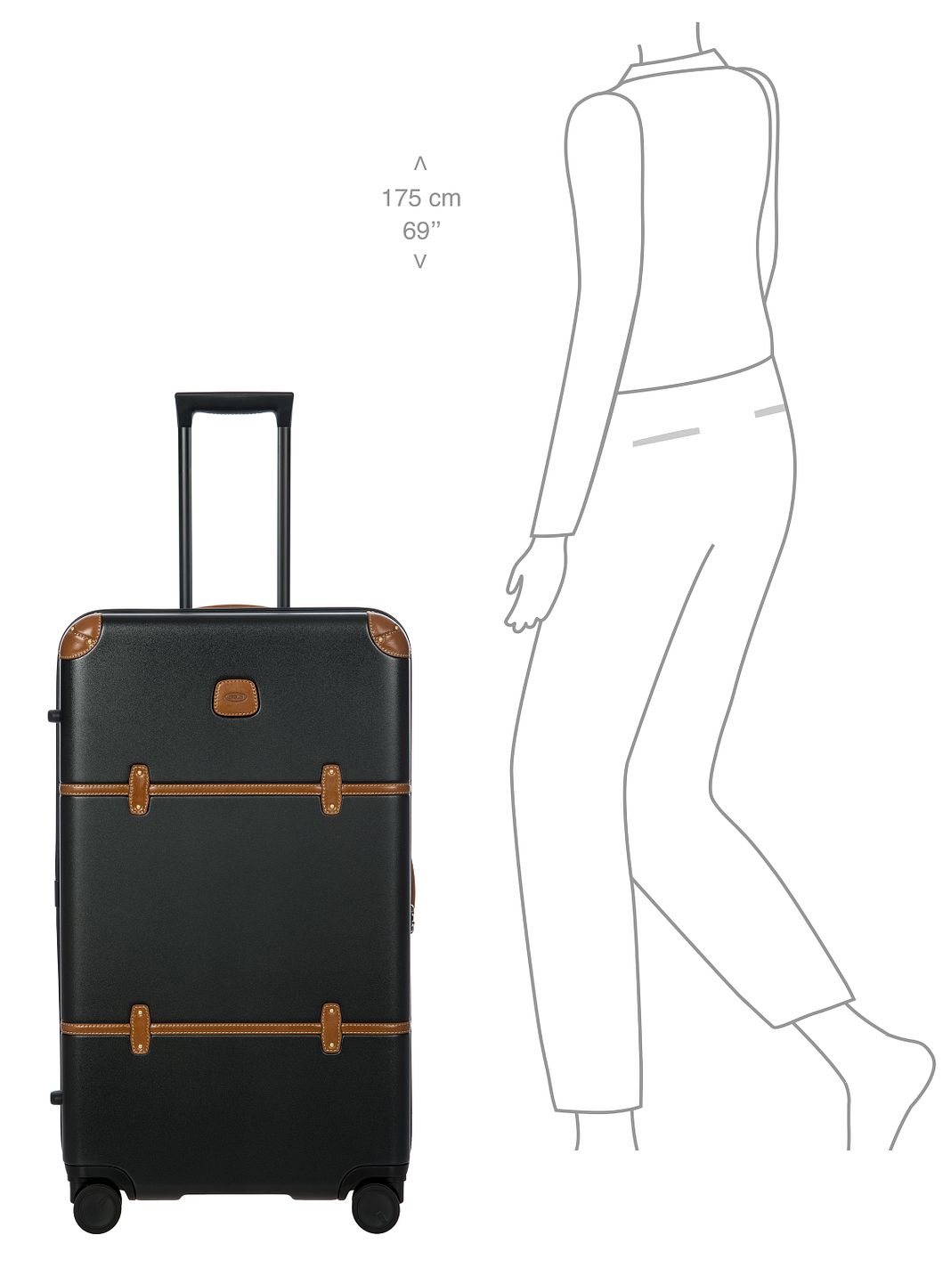 Bric's Bellagio 4 ruote Carrello 80 cm Bric's Bellagio 4 ruote Carrello 80 cm