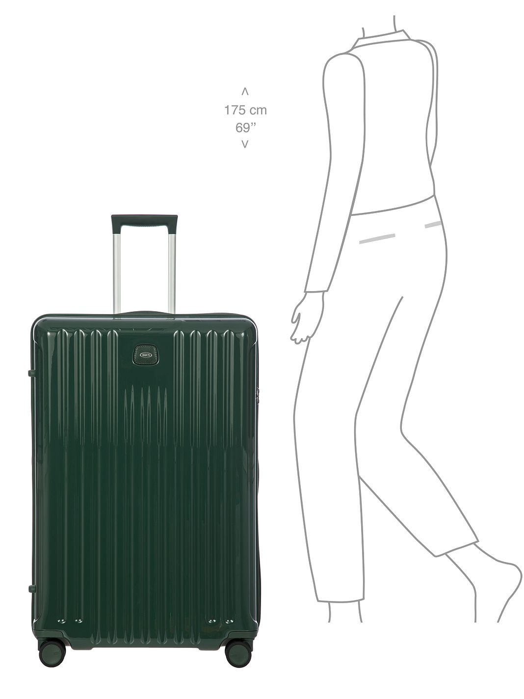 Bric's Positano 4 ruote Carrello 82 cm espandibile