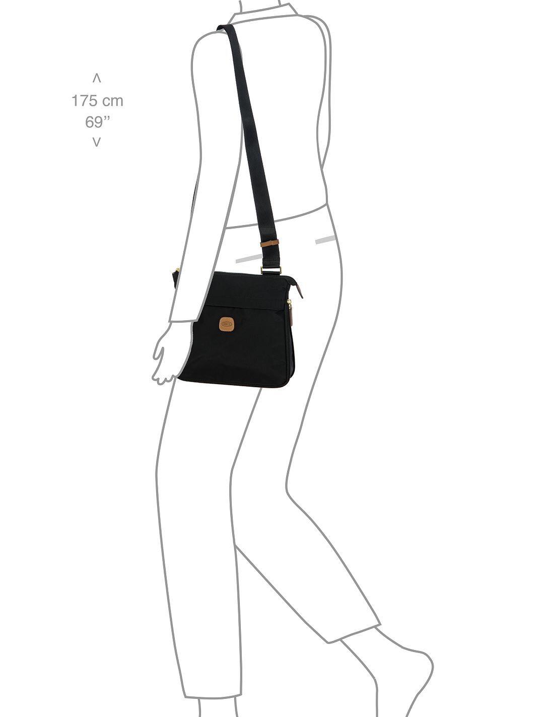 Bric's X-Collection Borsa a tracolla 26 cm espandibile Bric's X-Collection Borsa a tracolla 26 cm espandibile