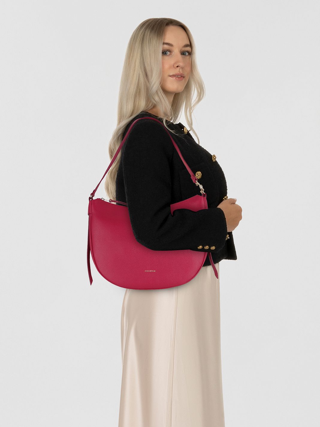 Coccinelle C-Easy Borsa a spalla Vera Pelle 34 cm Coccinelle C-Easy Borsa a spalla Vera Pelle 34 cm
