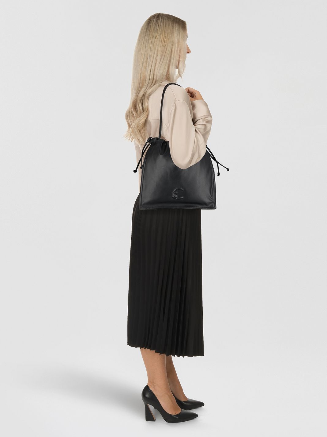 Coccinelle Dulse Borsa a spalla Vera Pelle 37 cm