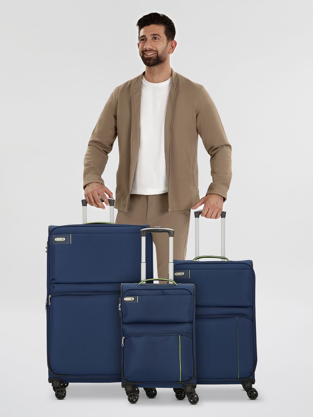 d & n Travel Line 6704 4 ruote Set di valigie 3 pezzi d & n Travel Line 6704 4 ruote Set di valigie 3 pezzi