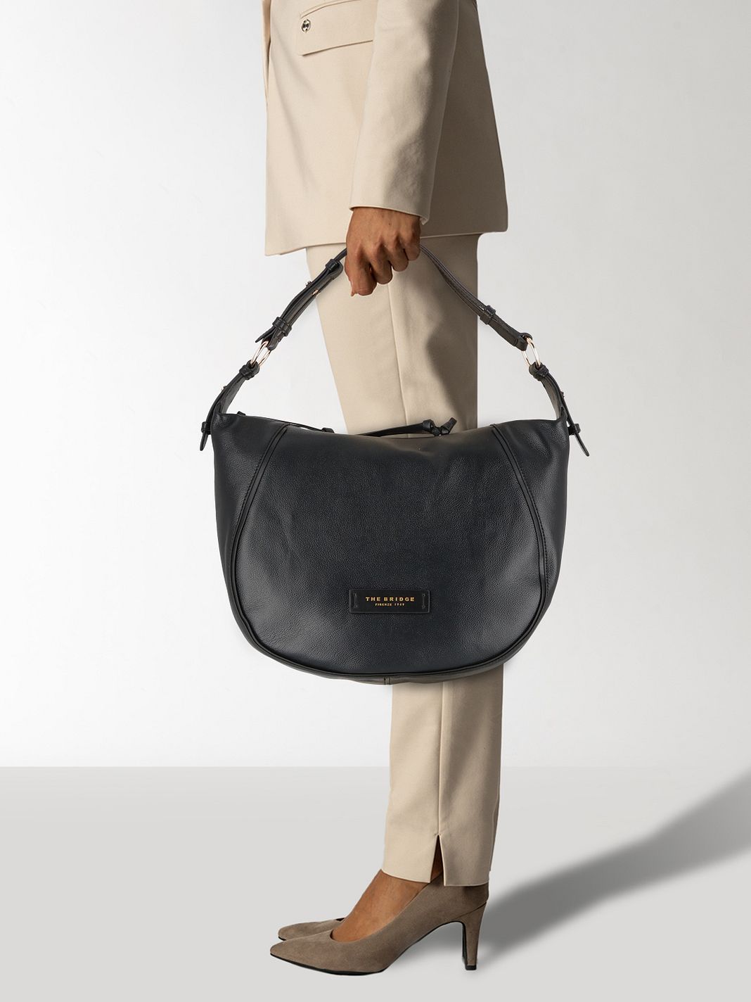 The Bridge Domitilla Borsa a spalla Vera Pelle 41 cm The Bridge Domitilla Borsa a spalla Vera Pelle 41 cm
