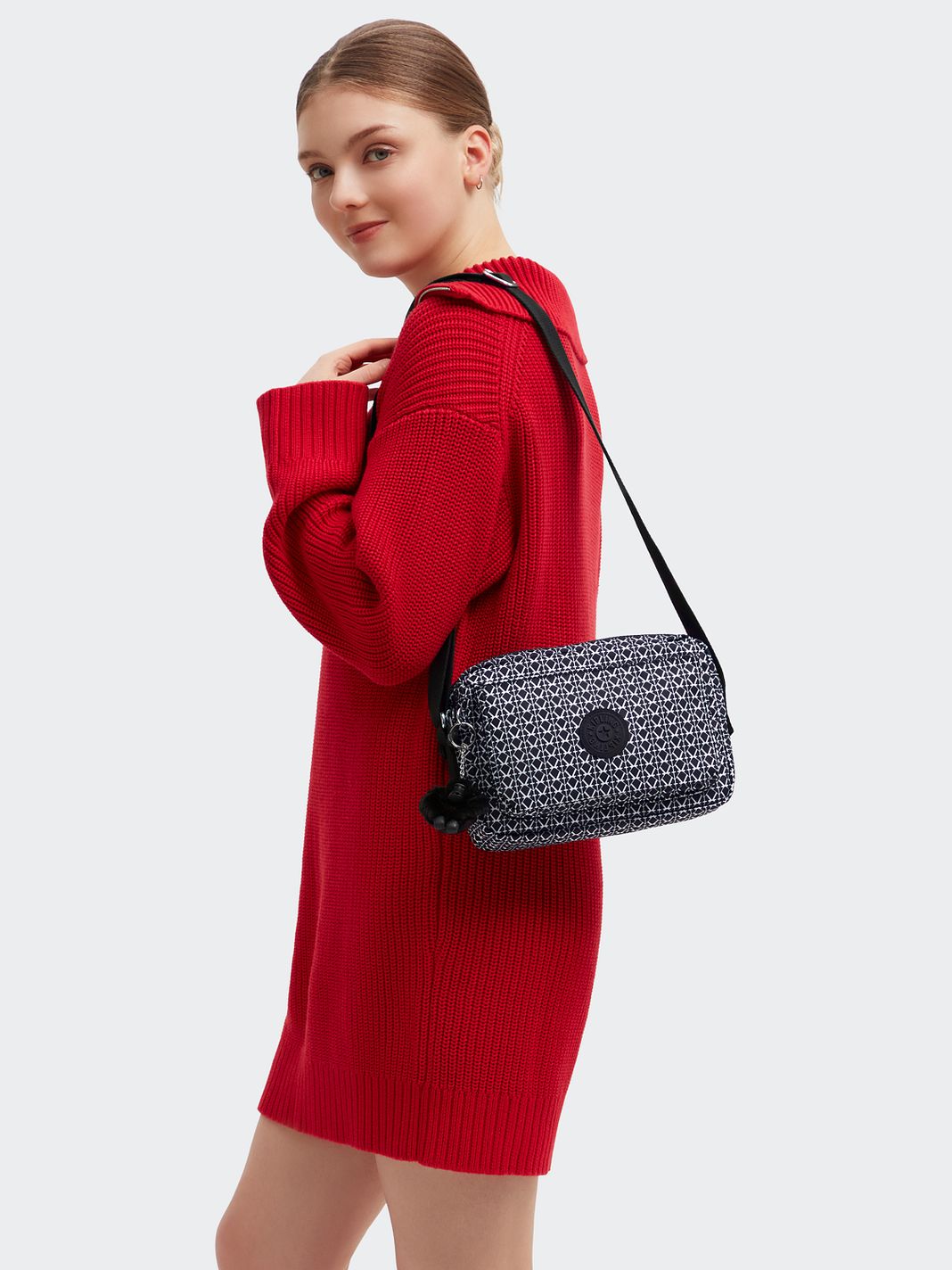 Kipling Basic Prt Abanu Bolsa de hombro M 24 cm Kipling Basic Prt Abanu Bolsa de hombro M 24 cm