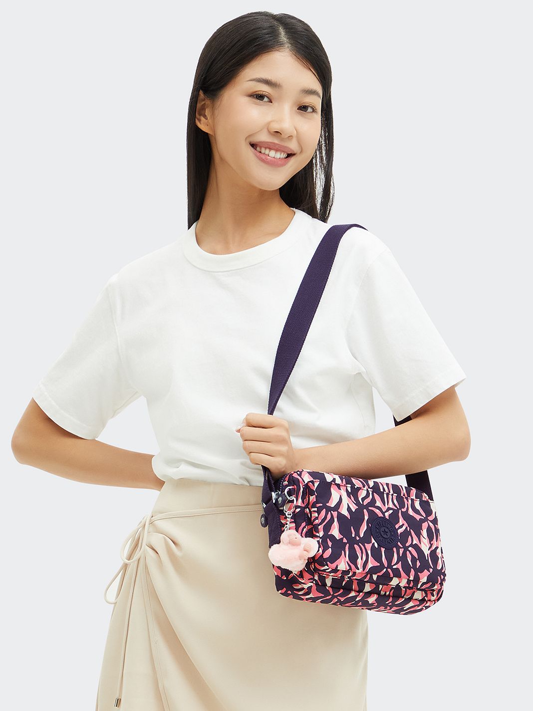 Kipling Basic Prt Abanu Bolsa de hombro M 24 cm Kipling Basic Prt Abanu Bolsa de hombro M 24 cm