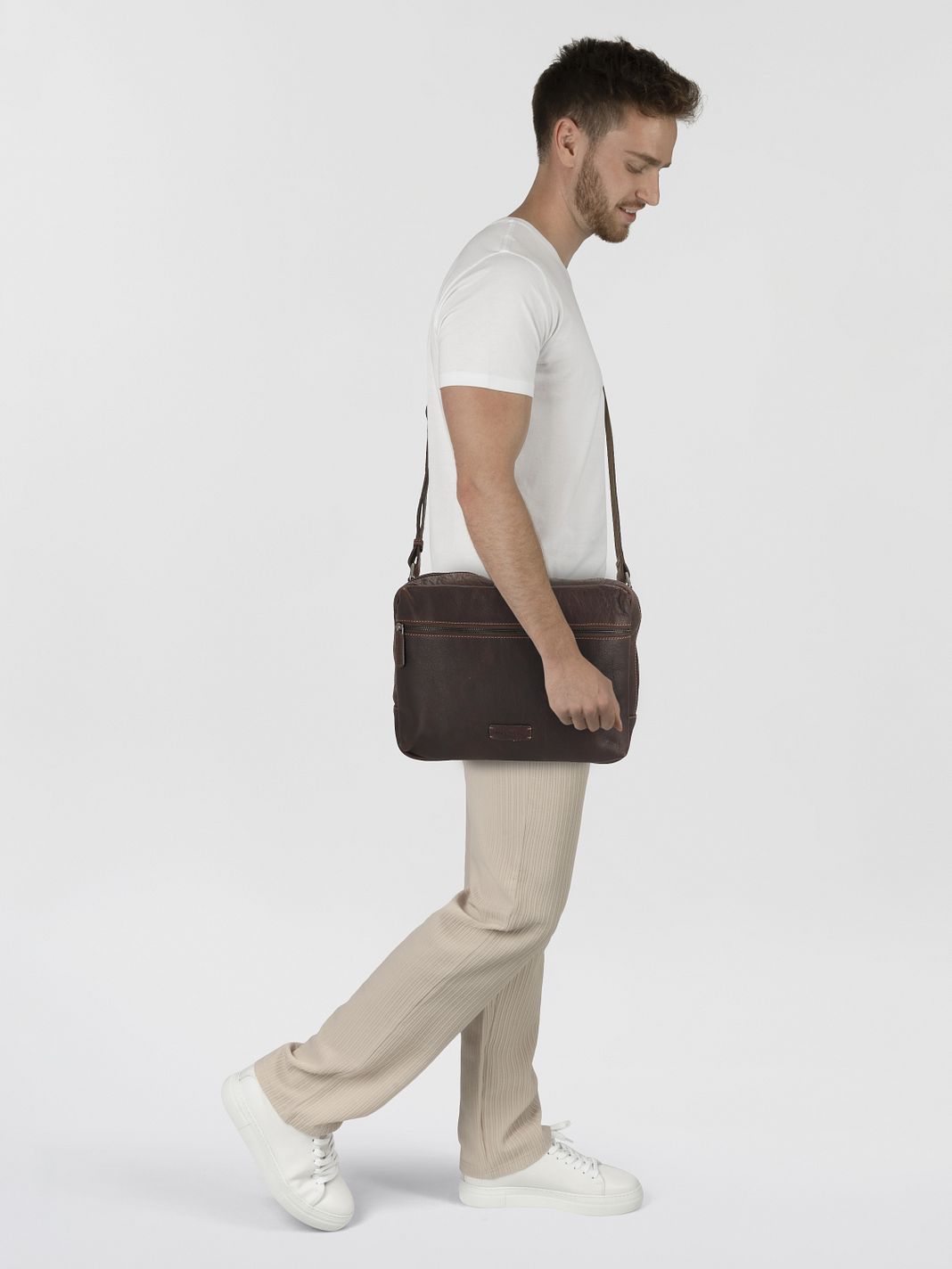 Jack Kinsky Porto Borsa a tracolla Vera Pelle 33 cm Jack Kinsky Porto Borsa a tracolla Vera Pelle 33 cm