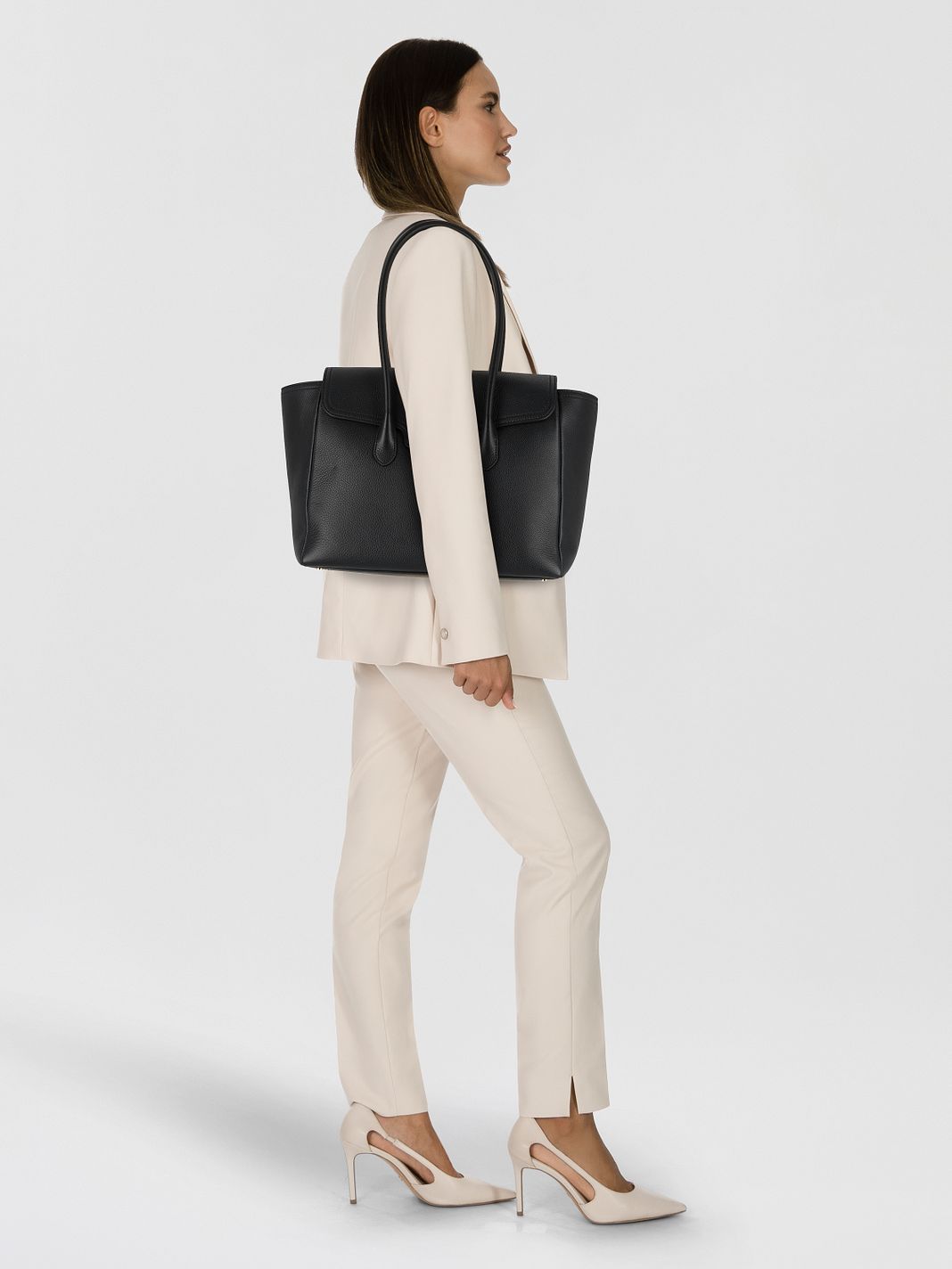 Lauren Ralph Lauren Tanner Borsa shopper Vera Pelle 36 cm