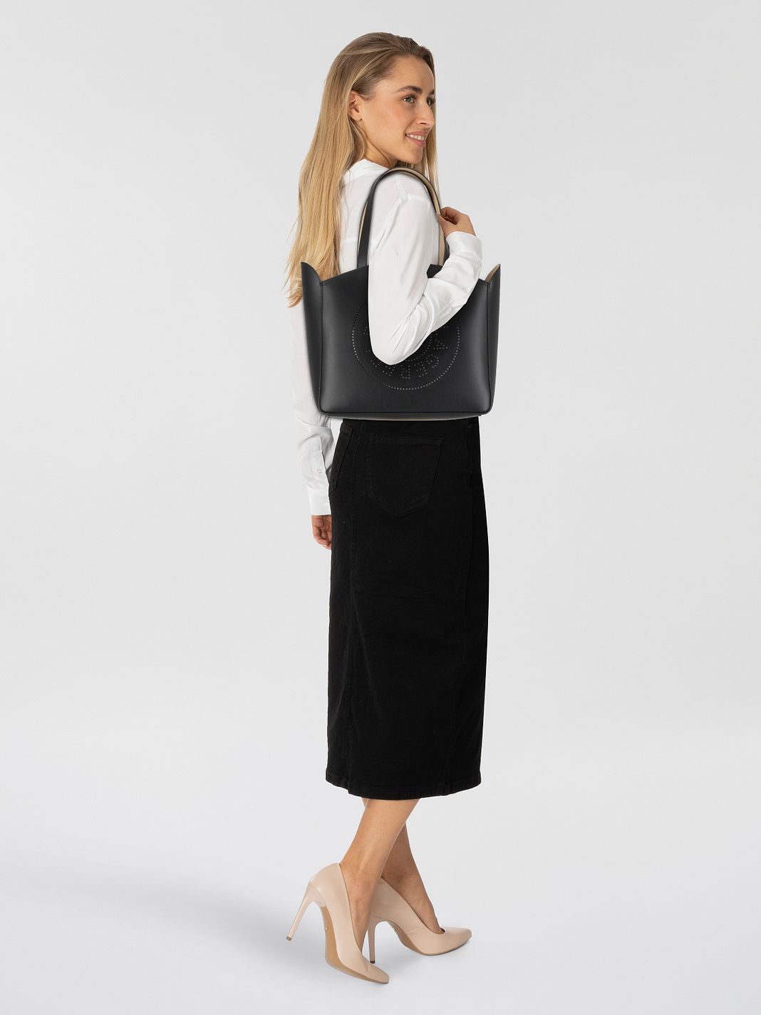 Karl Lagerfeld Circle Borsa shopper Vera Pelle 37 cm