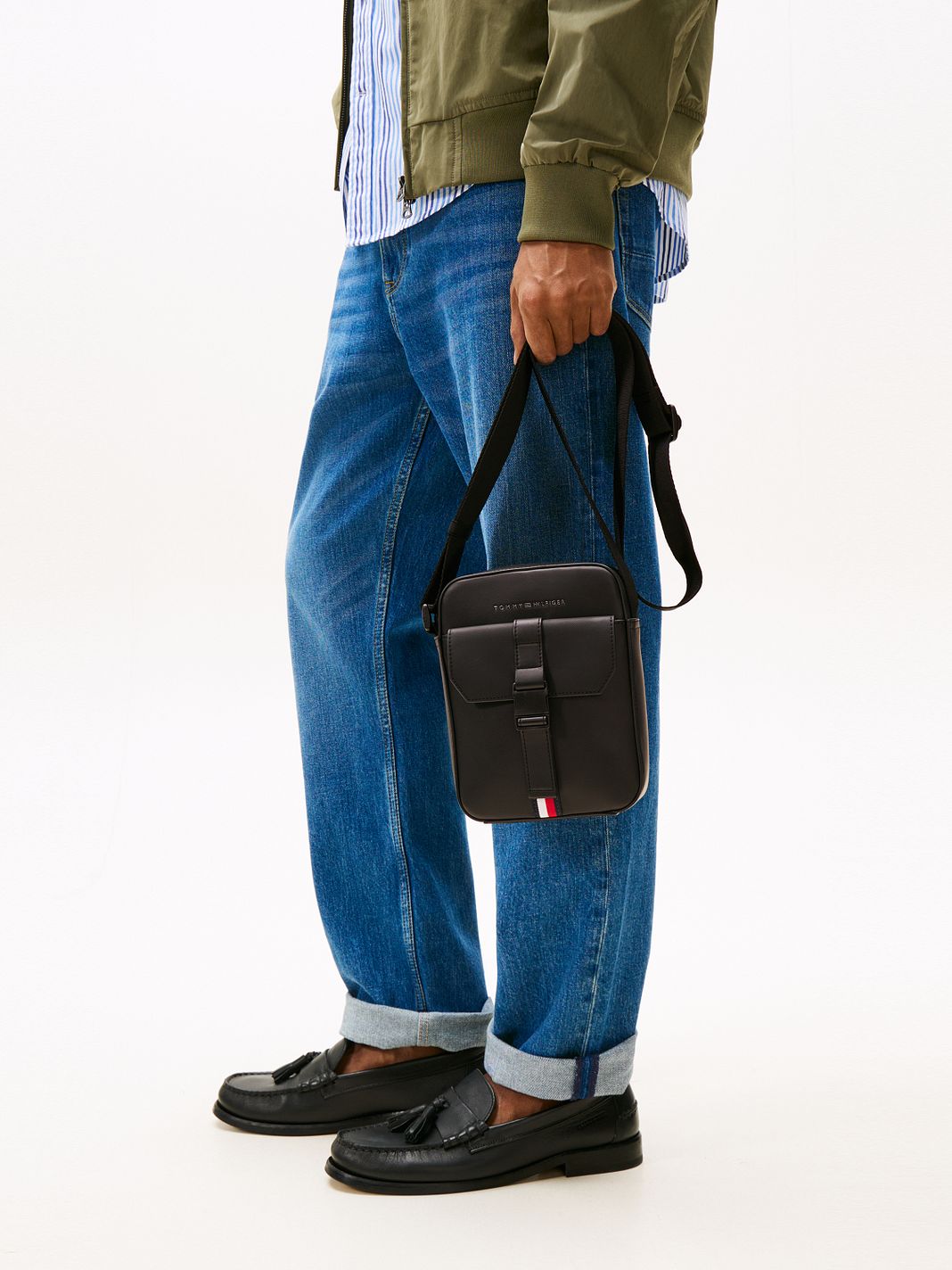 Tommy Hilfiger TH Foundation Mini Borsa Borsa a tracolla 16 cm Tommy Hilfiger TH Foundation Mini Borsa Borsa a tracolla 16 cm