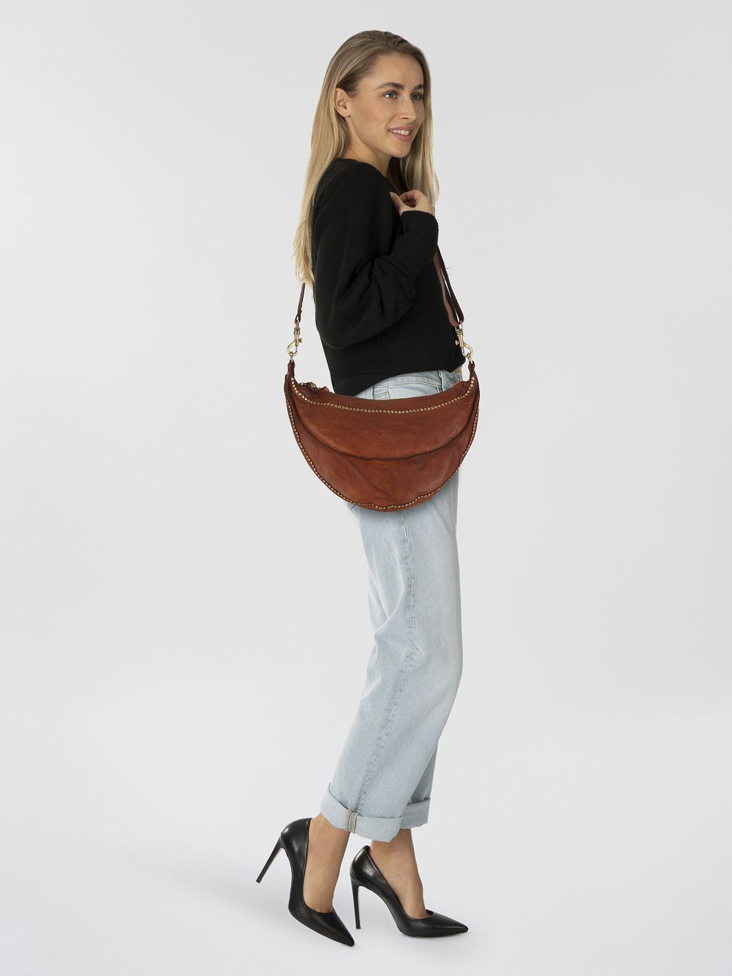 Campomaggi Kura Borsa a tracolla Vera Pelle 38 cm Campomaggi Kura Borsa a tracolla Vera Pelle 38 cm