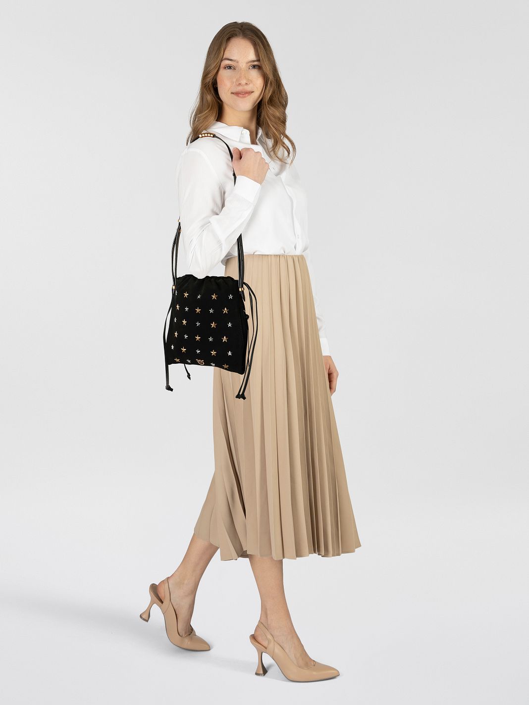 PINKO Slouchy Borsa a spalla Vera Pelle 23 cm PINKO Slouchy Borsa a spalla Vera Pelle 23 cm