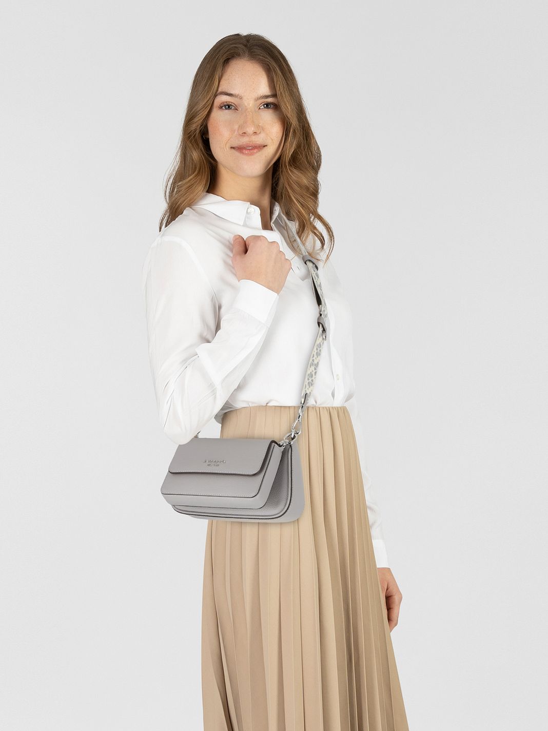 Kate Spade New York Double up Borsa a tracolla Vera Pelle 20 cm Kate Spade New York Double up Borsa a tracolla Vera Pelle 20 cm