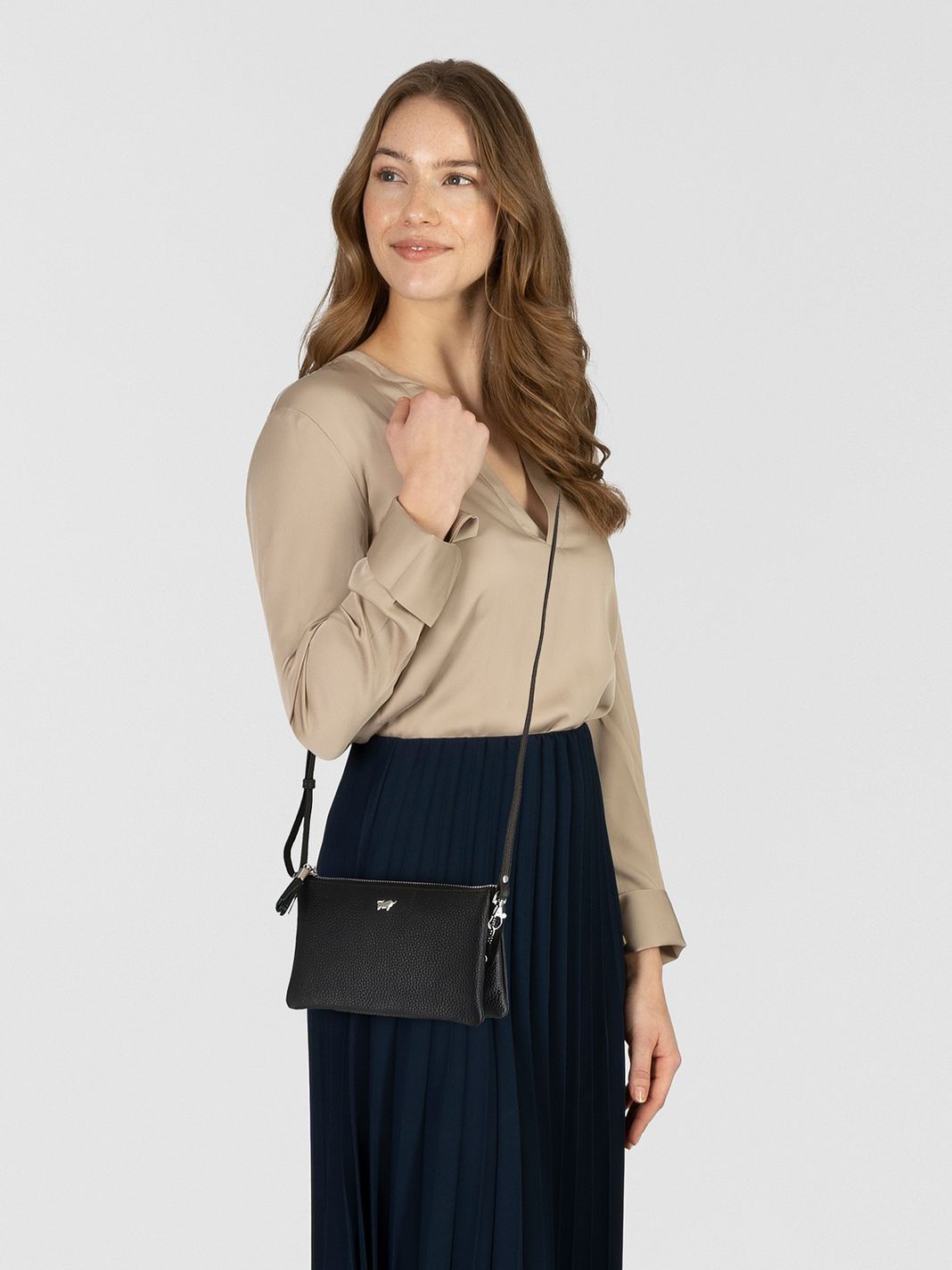 Braun Büffel Hanna Borsa a tracolla Vera Pelle 21 cm Braun Büffel Hanna Borsa a tracolla Vera Pelle 21 cm