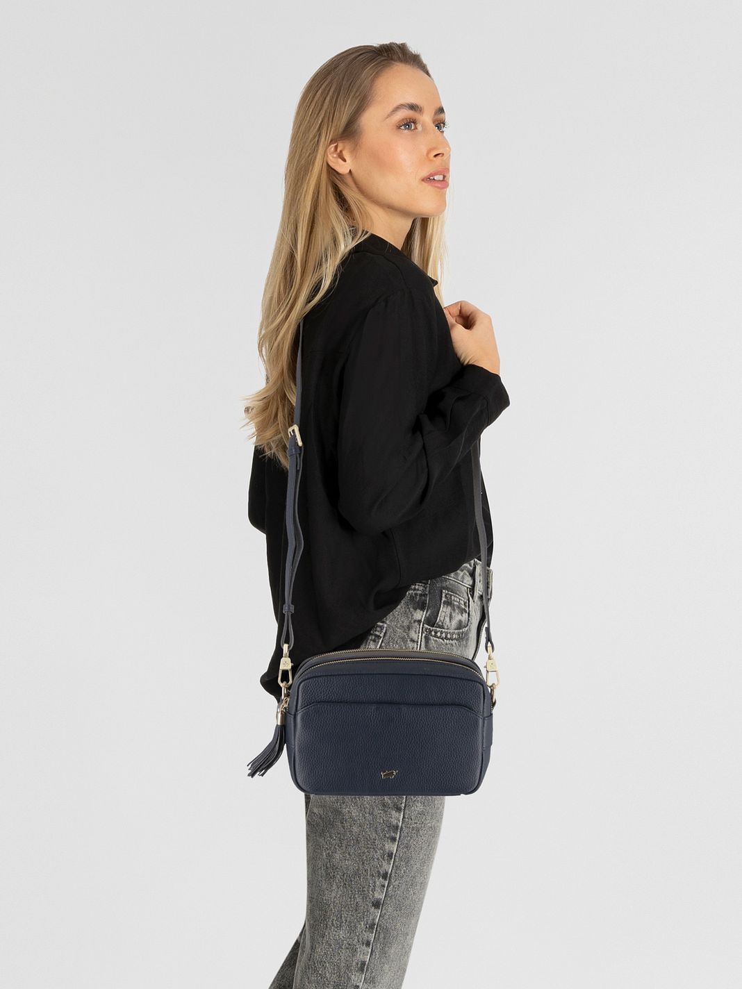 Braun Büffel Hanna Borsa a tracolla Vera Pelle 23 cm Braun Büffel Hanna Borsa a tracolla Vera Pelle 23 cm