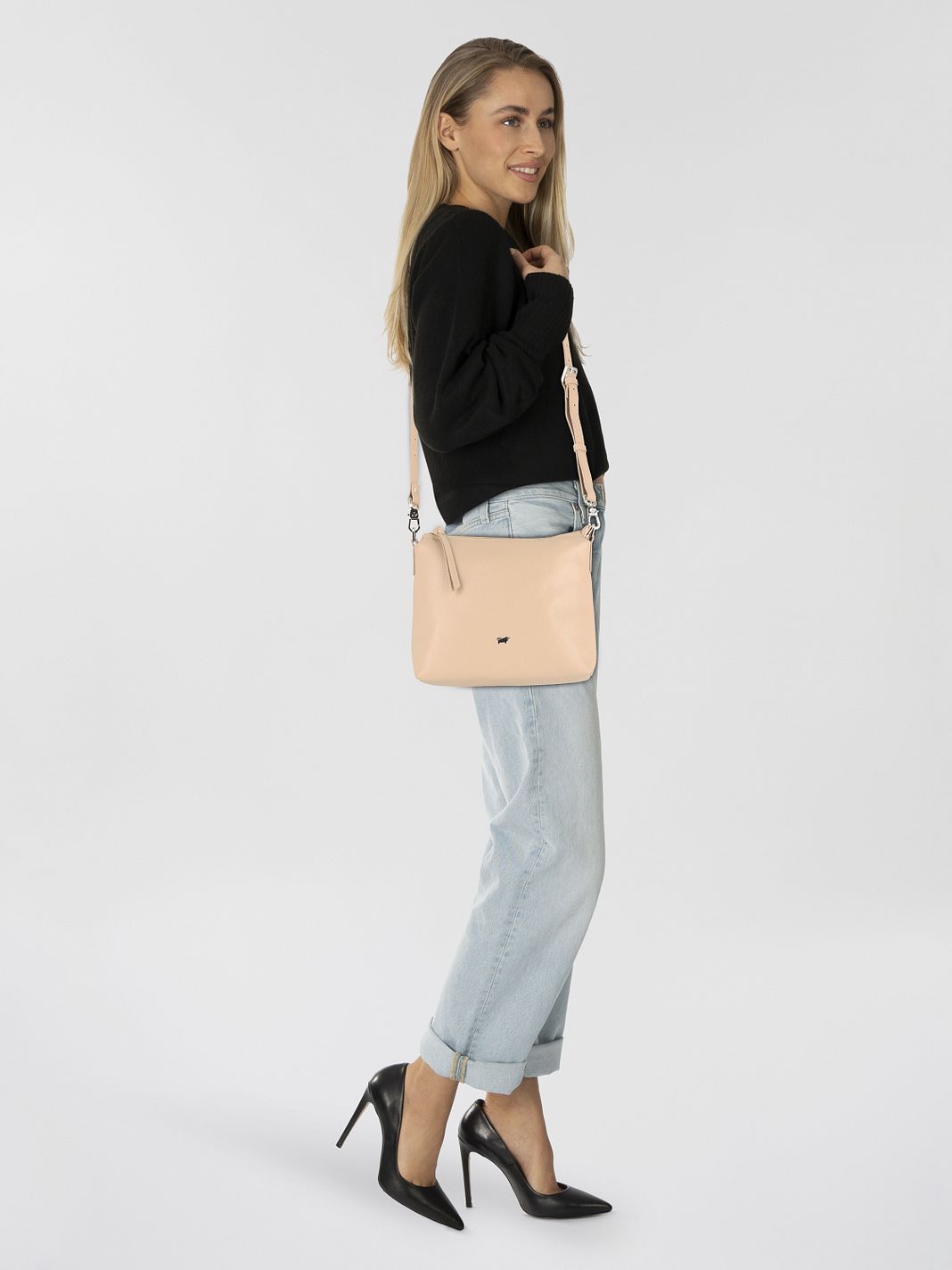 Braun Büffel Hanna Borsa a tracolla S Vera Pelle 25 cm Braun Büffel Hanna Borsa a tracolla S Vera Pelle 25 cm
