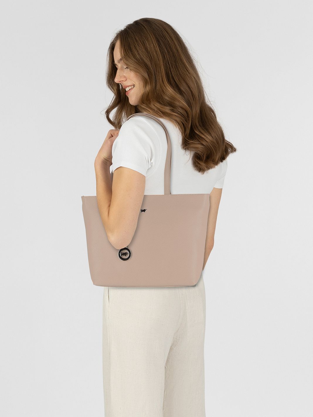 Braun Büffel Hanna Borsa shopper S Vera Pelle 38 cm
