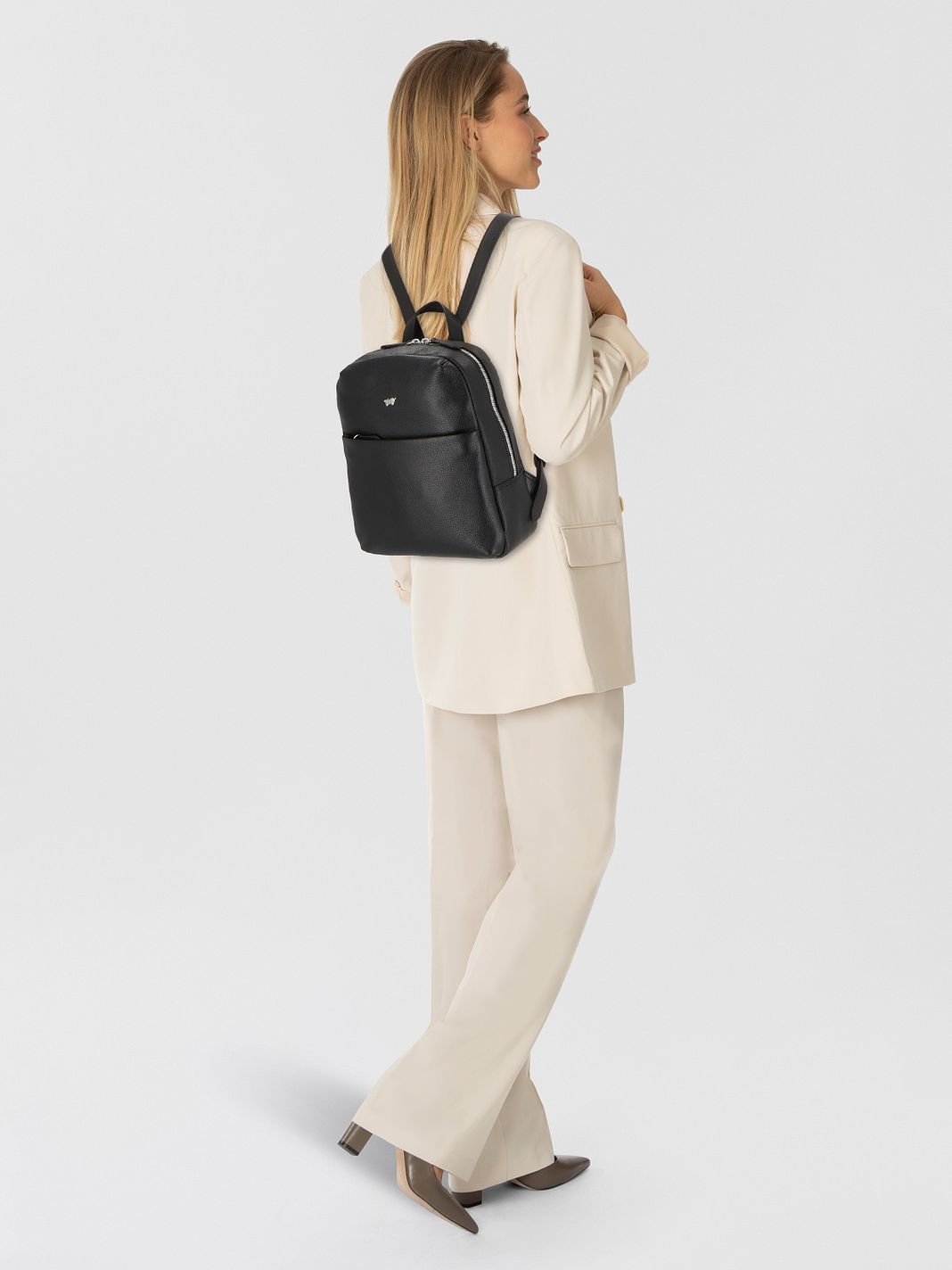 Braun Büffel Hanna Zaino da città S Vera Pelle 31 cm Braun Büffel Hanna Zaino da città S Vera Pelle 31 cm