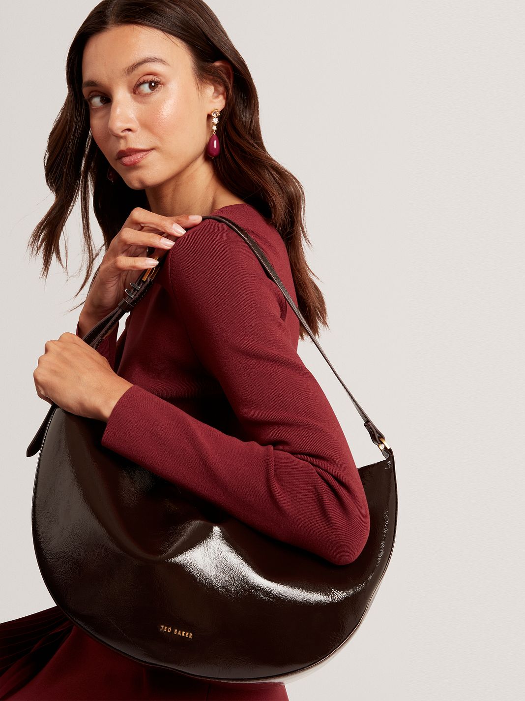 Ted Baker Ccleo Borsa a spalla Vera Pelle 44 cm Ted Baker Ccleo Borsa a spalla Vera Pelle 44 cm