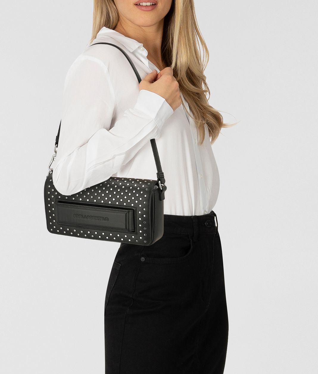 Karl Lagerfeld Ikon Olkalaukku Nahka 26.5 cm