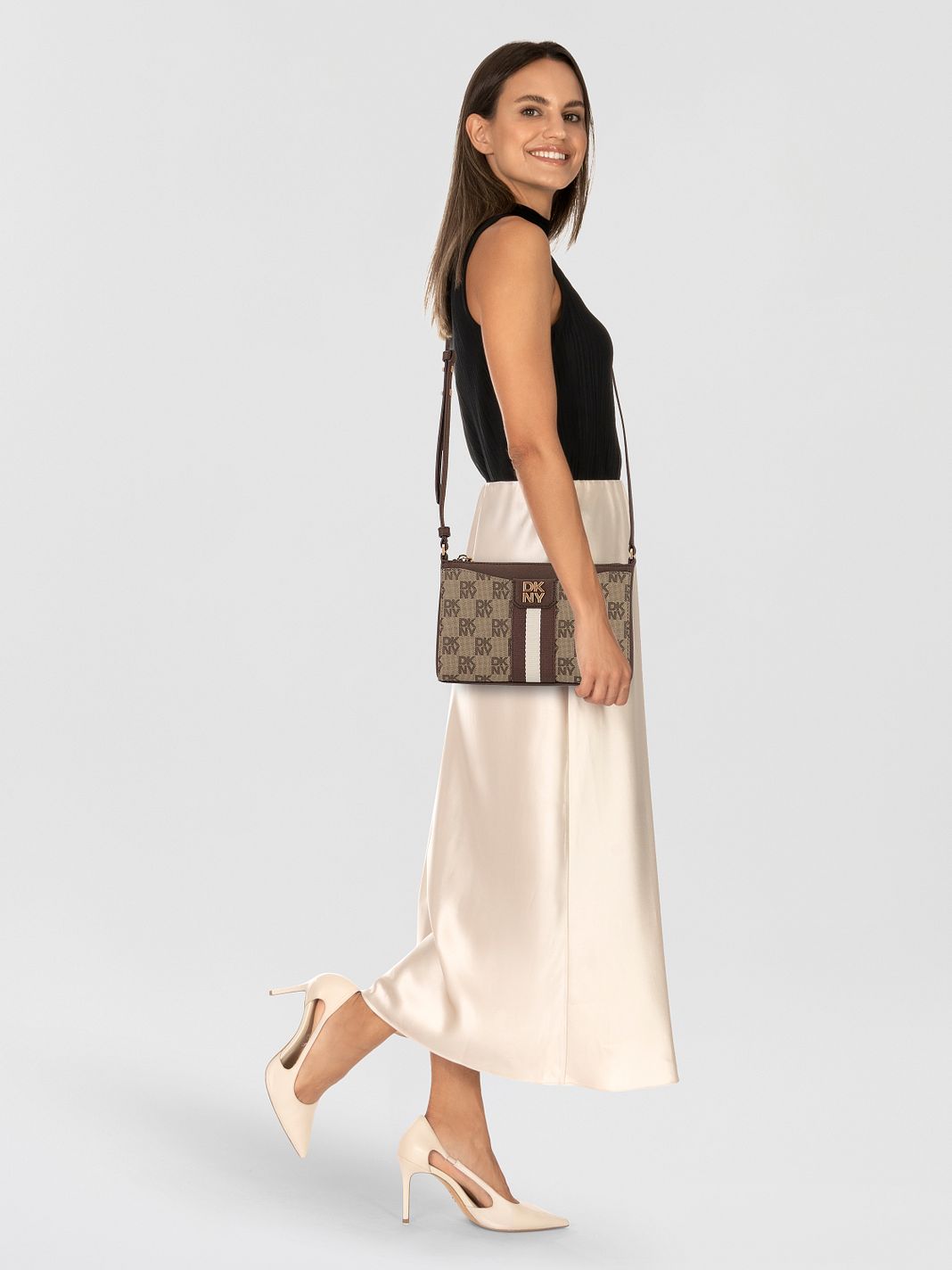 DKNY Nuri Borsa a tracolla Vera Pelle 22 cm DKNY Nuri Borsa a tracolla Vera Pelle 22 cm